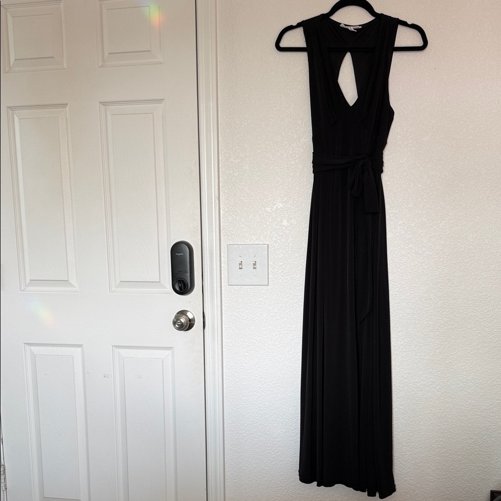 BCBGeneration Black Backless Maxi Dress